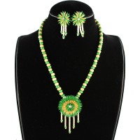 Deliver Fancy Rakhi Set with Tikka and Ear Rings Gifts to India Online