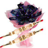 Order Dairy Milk Chocolate Bouquet of 12 Chocolates in India
