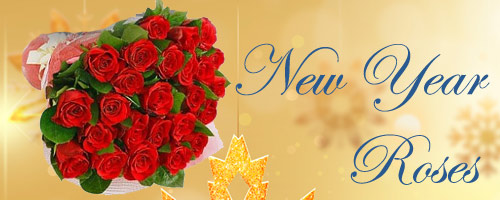 New Year Roses to Pune