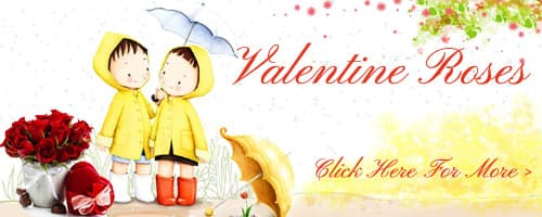 Valentine's Day Roses to India