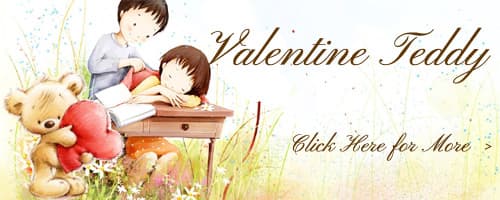 Valentine's Day Teddy to India